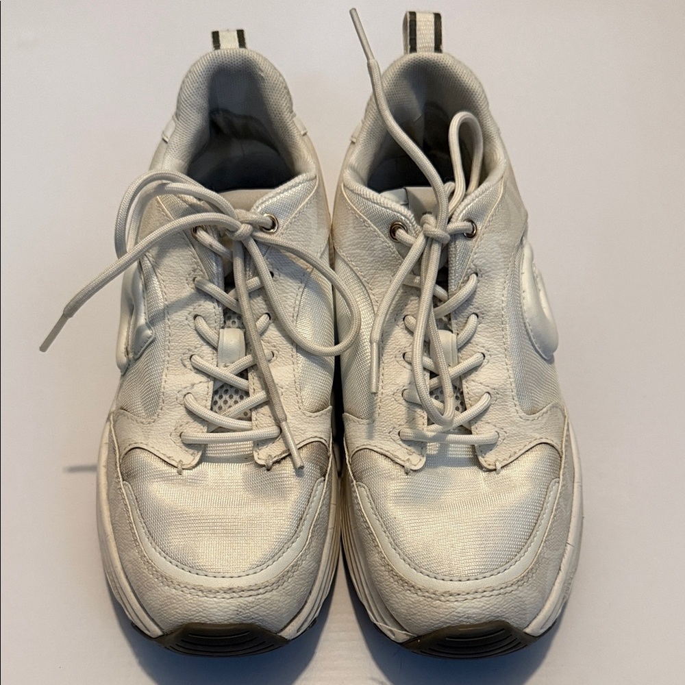 C275 Coach Tech Runner White Women's Sneakers in signature pattern - Picture 5 of 13